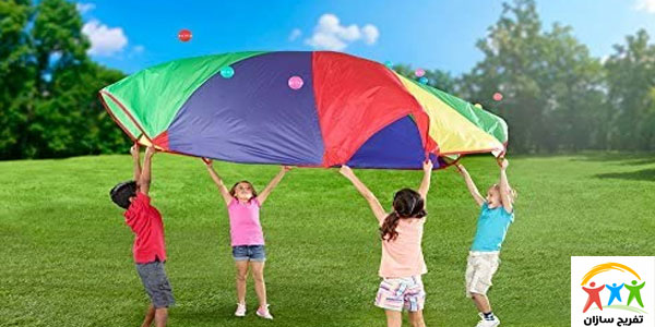 انواع بازی با وسیله پاراشوت