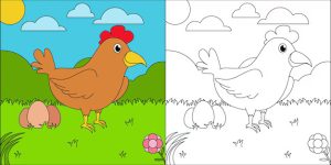 طرح های خام برای رنگ آمیزی کودکان